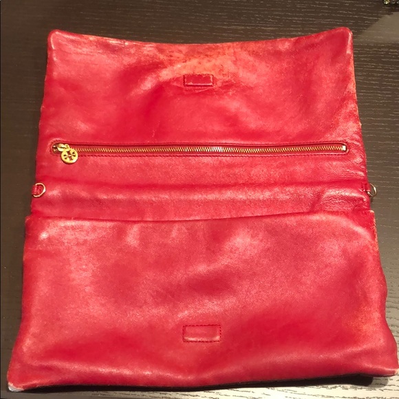 Red Tory Burch Clutch - Picture 3 of 5